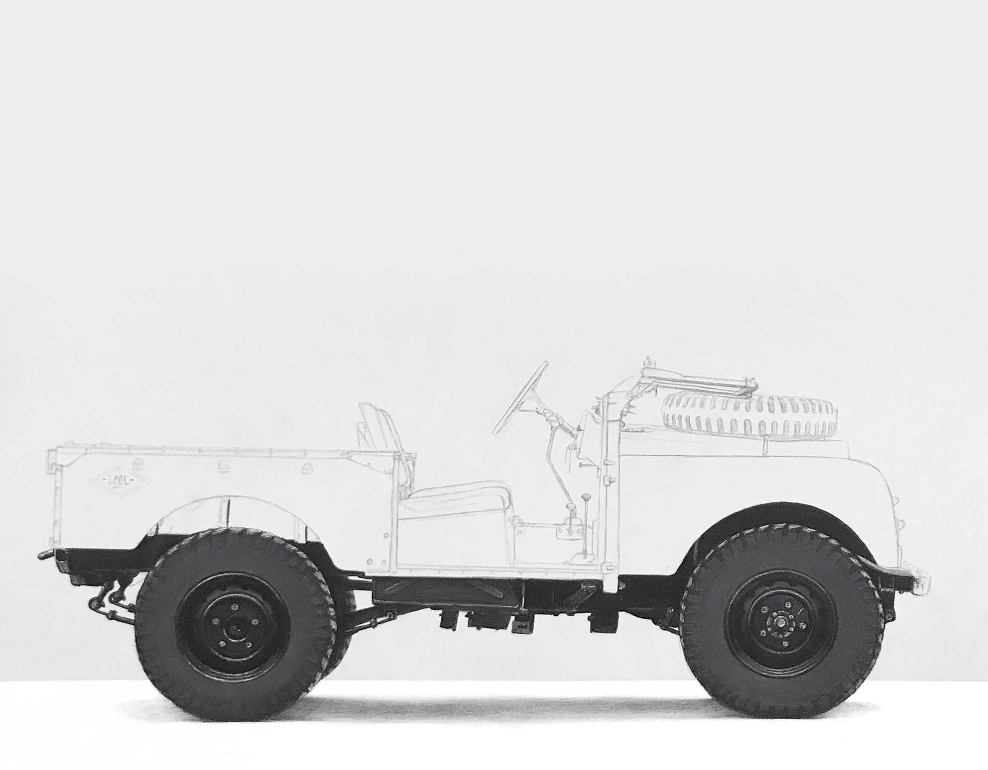 LAND ROVER SERIE 86" ( SIDE )