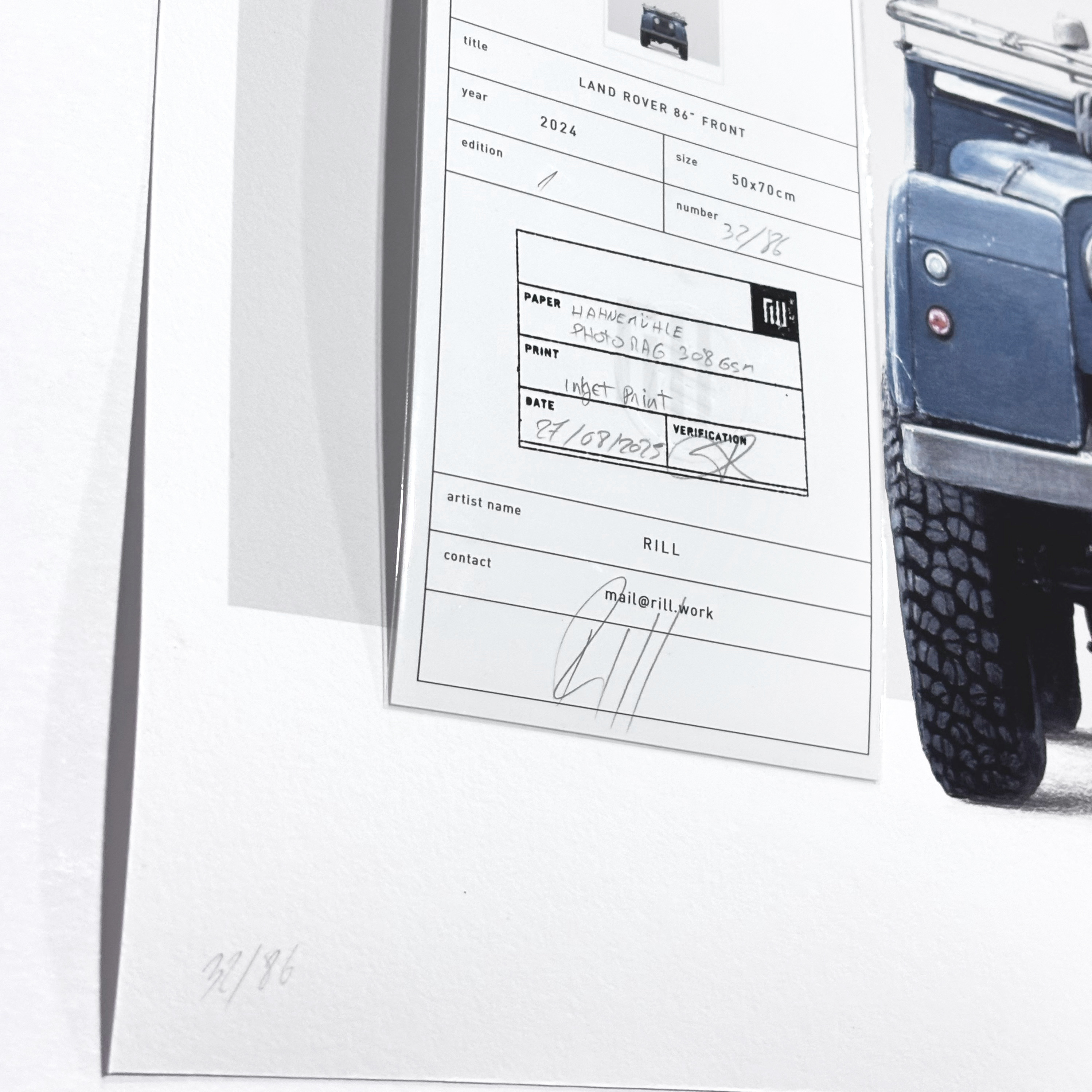 SERIE 86"  -  FRONT